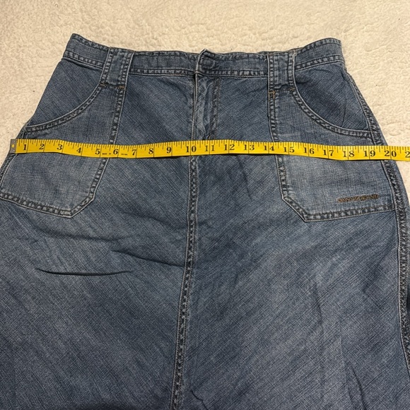 DKNY Jeans A Line Blue Denim Skirt Size 8 - Picture 7 of 8
